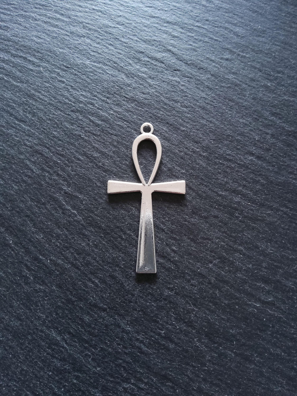 4 or 20 Ankh Pendants Large Plain Silver Tone Alloy Ancient Egyptian 54x28mm