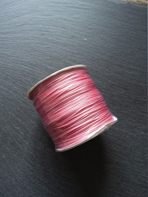 Large Spool of Braided Waxed 0.8mm Polyester Cord in a Choice Of Colours. Eco Friendly 160 Metres - ContentedCatz