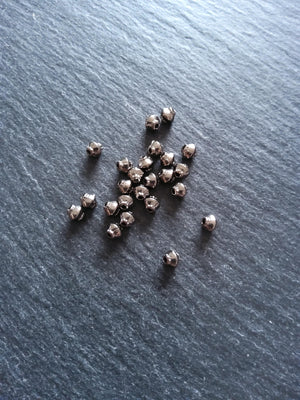 40 or 200 Gunmetal 5mm Bicone Spacer Beads 5x4.5mm Hole: 1mm Nickel FREE