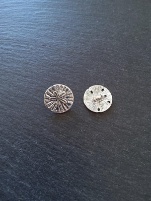6 or 30 Sand Dollar Silver Tone Metal Alloy Buttons 18mm (6/8") Fasteners