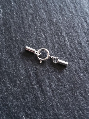 Genuine Solid Sterling Silver Cap Set for 0.5mm Cord (1mm end caps)