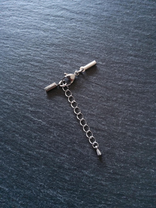 Stainless Steel Folding Crimp End Sets for 1mm to 1.5mm Cord Necklaces & Bracelets