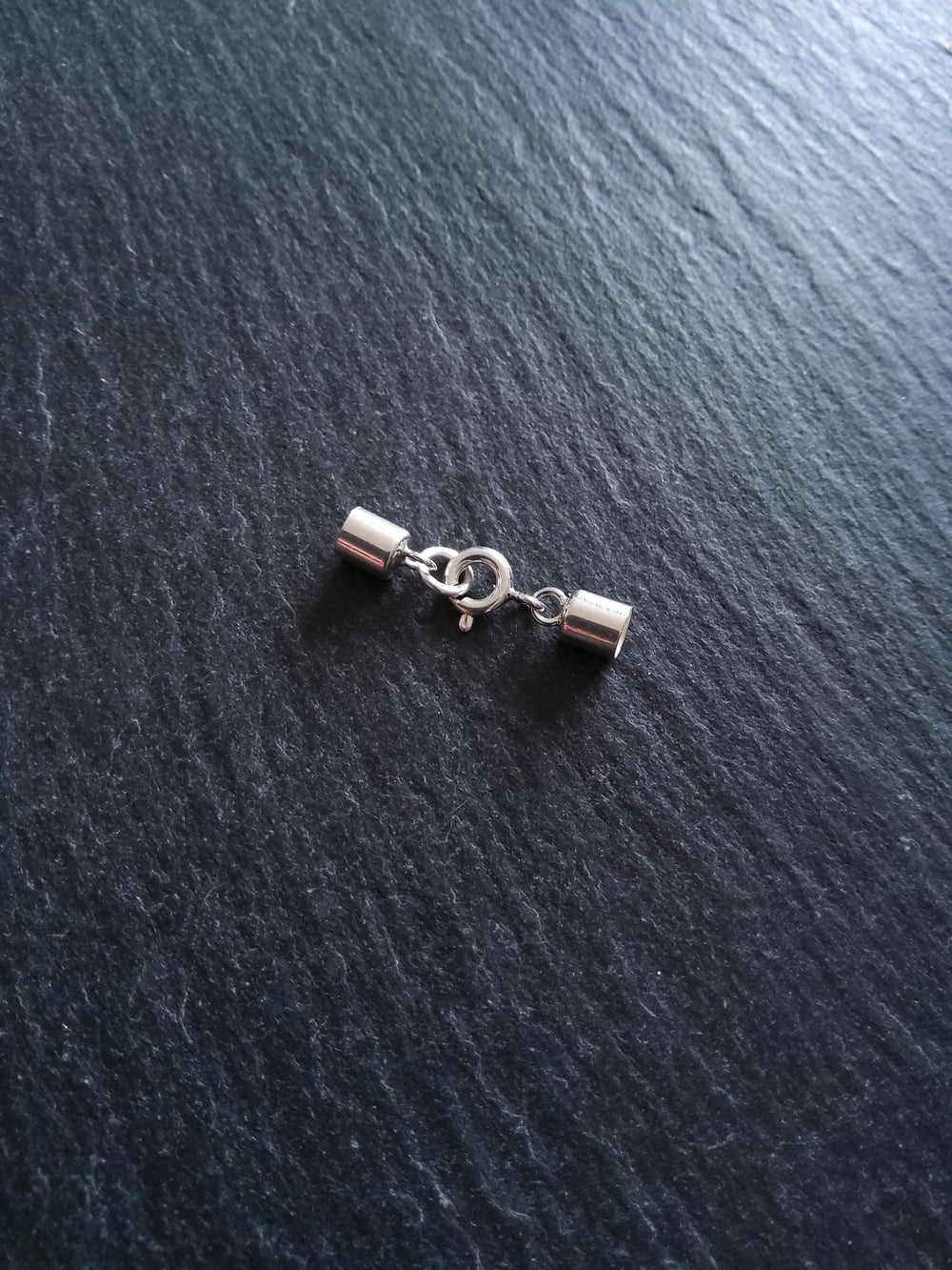 Genuine Solid Sterling Silver Cap Set for 3.5mm Cord (4mm end caps)