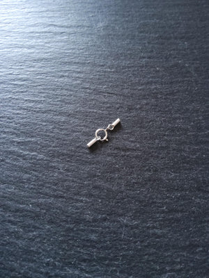Genuine Solid Sterling Silver Cap Set for 0.5mm Cord (1mm end caps)