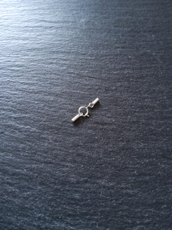 Genuine Solid Sterling Silver Cap Set for 0.5mm Cord (1mm end caps)