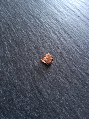 6mm (1/4") Wide Ribbon Crimp Ends 6x8mm Findings Crimps in Gold, Silver, Antique Silver, Rose Gold, Bronze or Copper