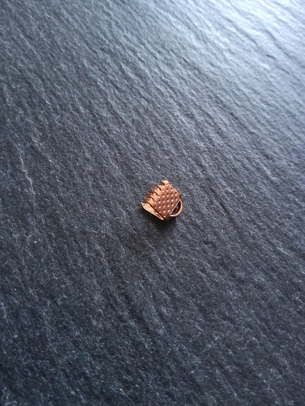 6mm (1/4") Wide Ribbon Crimp Ends 6x8mm Findings Crimps in Gold, Silver, Antique Silver, Rose Gold, Bronze or Copper