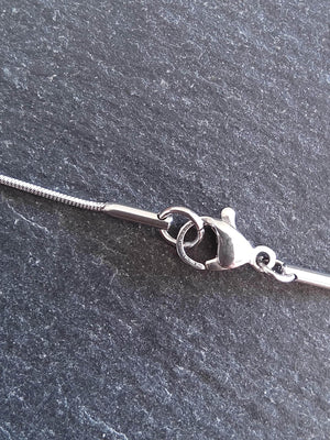 1 or 5 Stainless Steel Snake Chain Necklaces 17.7 inch (45cm) Long. Thickness 0.9mm