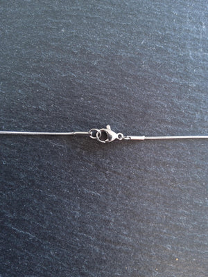 1 or 5 Stainless Steel Snake Chain Necklaces 17.7 inch (45cm) Long. Thickness 0.9mm