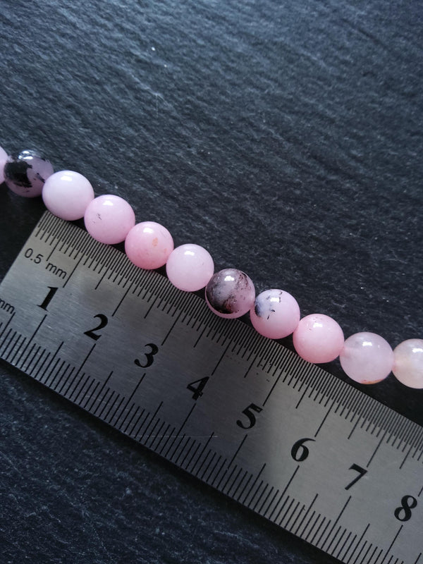 8.2mm Cherry Blossom Jasper Round Beads Full 15.5 inch Strand Hole: 1mm