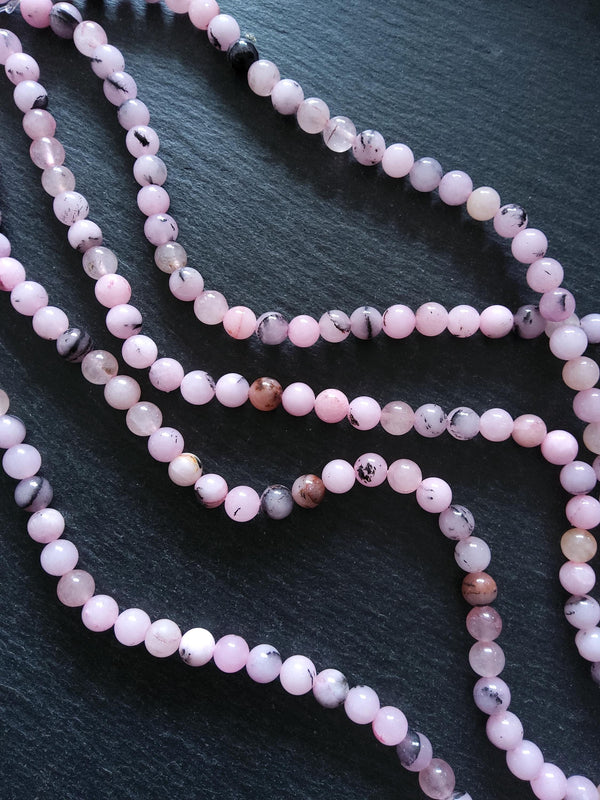 8.2mm Cherry Blossom Jasper Round Beads Full 15.5 inch Strand Hole: 1mm