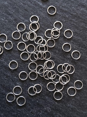 200 Stainless Steel 4mm Jump Rings 0.5mm (24 Gauge) - ContentedCatz