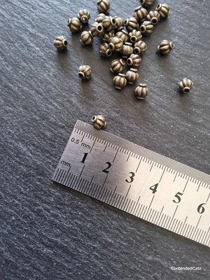 20 or 100 Antique Bronze Lantern 6mm Alloy Spacer Beads 6x5.5mm Hole: 1.3mm