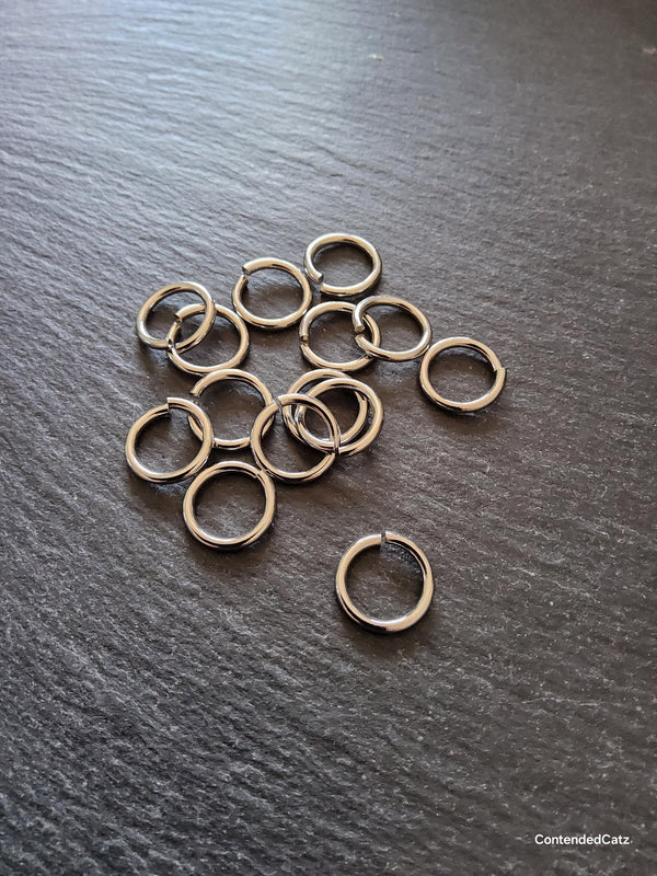 20 or 100 Stainless Steel 15mm Jump Rings Strong 2mm (12 gauge) Inner Diameter: 10mm
