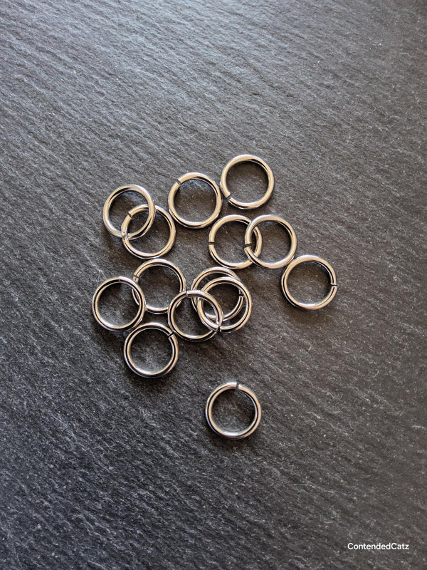 20 or 100 Stainless Steel 15mm Jump Rings Strong 2mm (12 gauge) Inner Diameter: 10mm