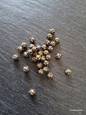 20 or 100 Antique Bronze Lantern 6mm Alloy Spacer Beads 6x5.5mm Hole: 1.3mm