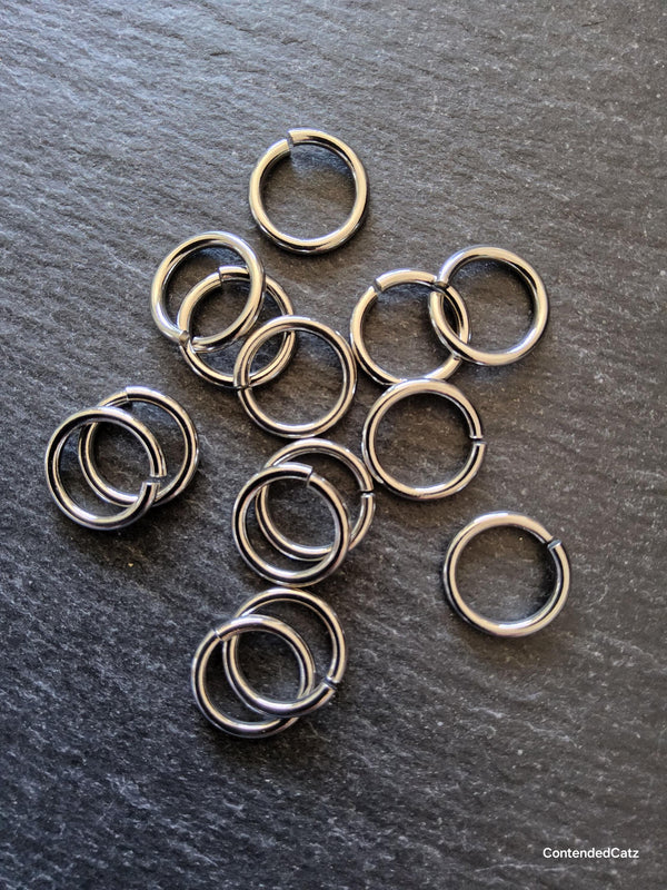 20 or 100 Stainless Steel 15mm Jump Rings Strong 2mm (12 gauge) Inner Diameter: 10mm